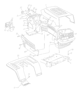 Part Location Diagram of 17871B Husky Fender